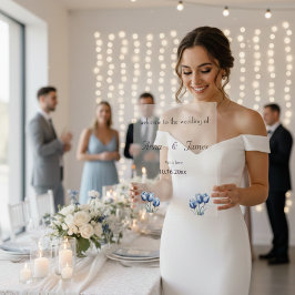 デルフトブルーチューリップ結婚式 プログラム アクリルサイン