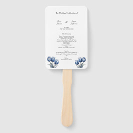 デルフトブルーチューリップ結婚式 プログラム ハンドファン
