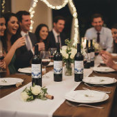 デルフトブルーチューリップ結婚式 プログラム ワインラベル