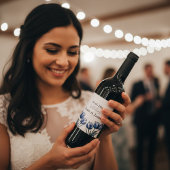 デルフトブルーチューリップ結婚式 プログラム ワインラベル