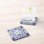 デルフトブルーデザインモノグラム コースター (右側)