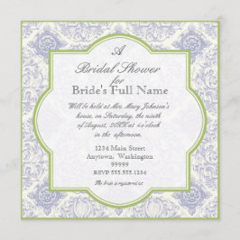デルフトブルートイルクローバー-ブライダルシャワー招待状 招待状