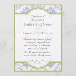 デルフトブルートイルクワトロファイル - 結婚式招待状 招待状