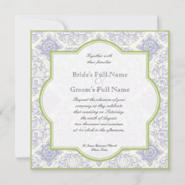 デルフトブルートワールクローバー-結婚式招待状 招待状