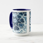 デルフトブルーハートマグ マグカップ (正面左)