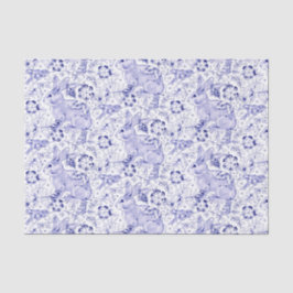 デルフトブルーバニーラビットバーズチエレガントノワズリー 薄葉紙