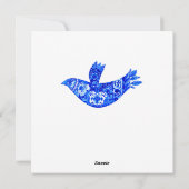 デルフトブルーバードとチューリップ シーズンカード (裏面)