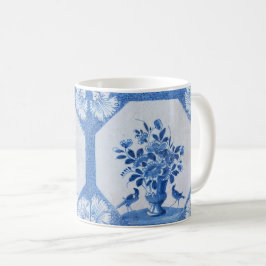 デルフトブルーバードの花 フレンチカントリーシック コーヒーマグカップ