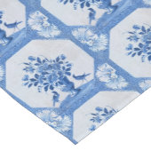 デルフトブルーバードズフローラフランスのカントリートイル ショートテーブルランナー (コーナー)