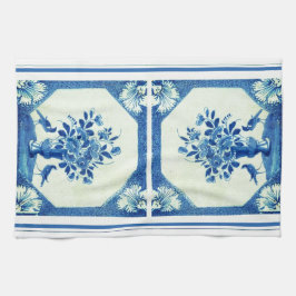 デルフトブルーバードフローラフランスのカントリーエレガンス キッチンタオル