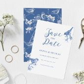 デルフトブルーバード春セーブ・ザ・デート案内 招待状