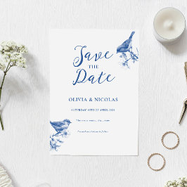 デルフトブルーバード春セーブ・ザ・デート案内 招待状