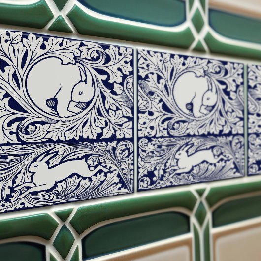 デルフトブルービクトリアンアーズアーツクラフツムーブメント タイル