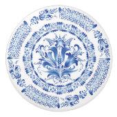 デルフトブルーホワイトオランダ セラミックノブ (正面)