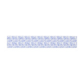 デルフトブルーホワイトチャイノアイセリーフローラロコトワール 招待状ベリーバンド (フラット)