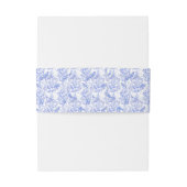 デルフトブルーホワイトチャイノアイセリーフローラロコトワール 招待状ベリーバンド (裏面例)