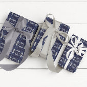 デルフトブルーラッピング紙シートのパームリーフ ラッピングペーパー