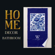 デルフトブルーヴィンテージスタイルビューティフルガーデンフラワー