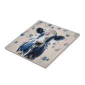 デルフトブルー牛 – 時代を超越した芸術的献上品 タイル (側面)