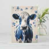 デルフトブルー牛 – 時代を超越した芸術的献上品 招待状 (スタンド正面)