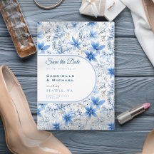 デルフトブルー白Chinoiserieフローラルパター救ン