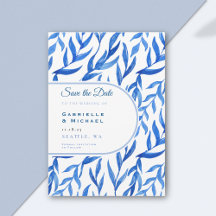 デルフトブルー白Chinoiserieフローラルパター救ン