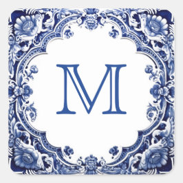 デルフトブルー結婚ズ スクエアシール