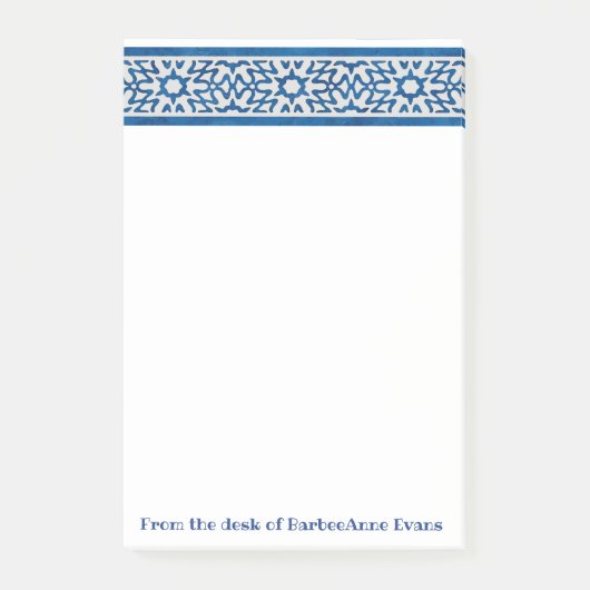 デルフトブルー縁ど ポストイット (正面)