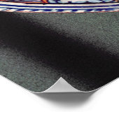 デルフトプレート、ロンドン塔の景色を望む ポスター (角)