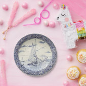 デルフト帆船と風車 ペーパープレート (パーティー)