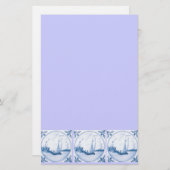 デルフト帆船タイルアート文房具 便箋 (正面/裏面)