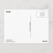 デルフト建物コラージュ ポストカード (裏面)
