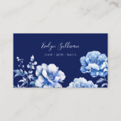 デルフト青い花名刺 名刺 (正面)