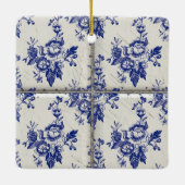 デルフト青パターンタイル セラミックオーナメント (裏面)