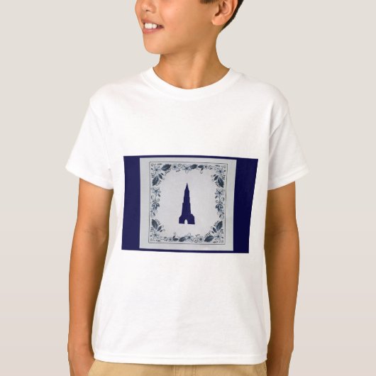 デルフト青磁タイルの新教会（デルフト） Tシャツ (正面)
