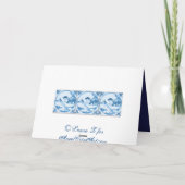 デルフト風車ヴィンテージアートサンキューカード サンキューカード (裏面)