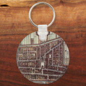 デルフト1649のレプリカ市地図 キーホルダー (正面)