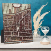 デルフト1649のレプリカ市地図 フォトプラーク (側面)