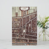 デルフト1649のレプリカ市地図 便箋 (スタンド正面)