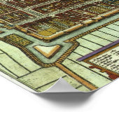 デルフト – 1652 ポスター (角)