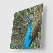 デルブラウプファウ スクエア壁時計 (傾斜)