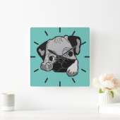 デルベステフロンド スクエア壁時計 (ホーム)