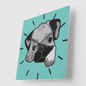 デルベステフロンド スクエア壁時計 (傾斜)