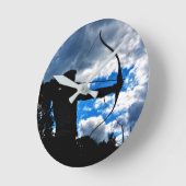 デルボーゲンシュテュテ ラウンド壁時計 (傾斜)