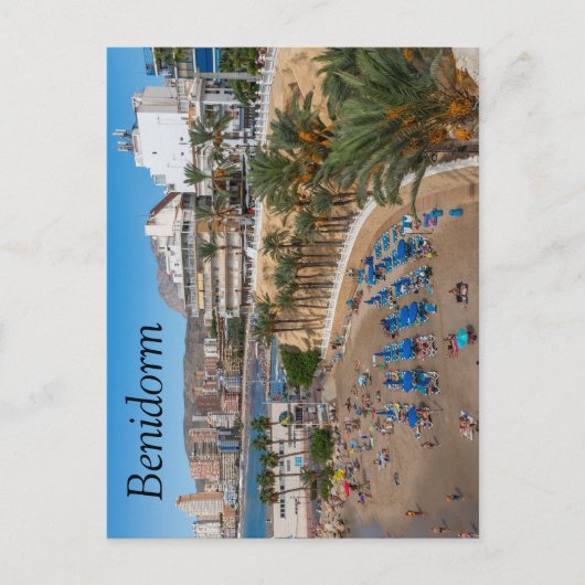 デルマルパビーチ，ベニドーム，コスタブランカ，スペイン ポストカード (正面)