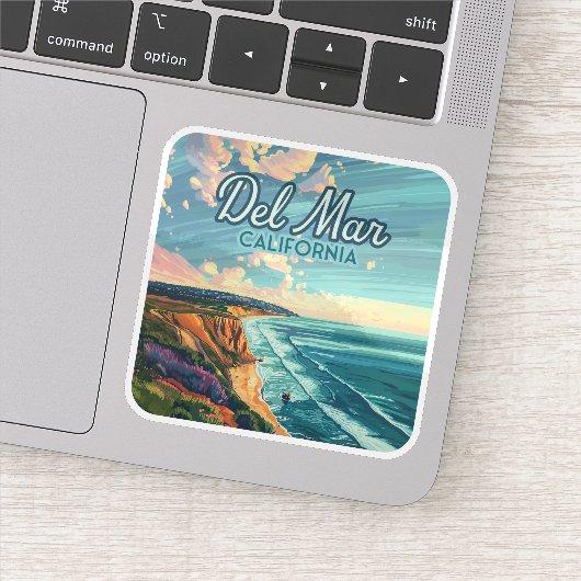 デルマールカリフォルニアサンディエゴビーチパシフィックヴィンテージ シール (詳細)
