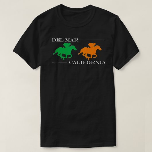 デルマールカリフォルニア競馬 Tシャツ (デザイン正面)