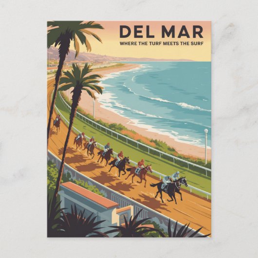 デルマールカリフォルニア ポストカード (正面)