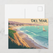 デルマールカリフォルニア ポストカード (正面/裏面)