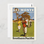 デルモンテとモントレーペニンシュラヴィンテージポスター19 ポストカード (正面/裏面)